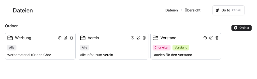 Dateiübersicht Screenshot