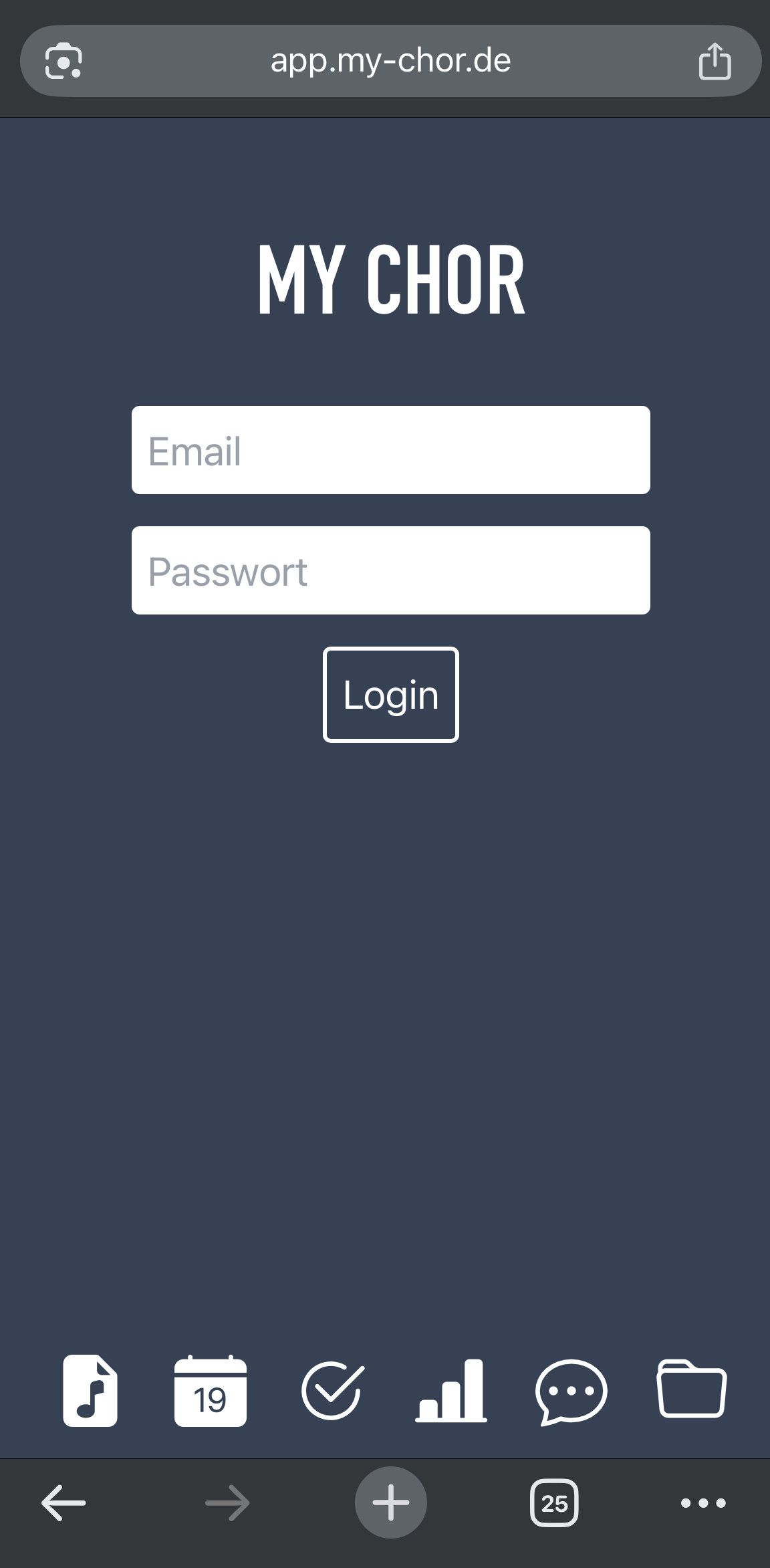 Mobile App im Browser