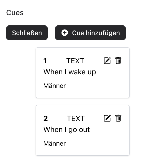 Song hinzufügen Screenshot