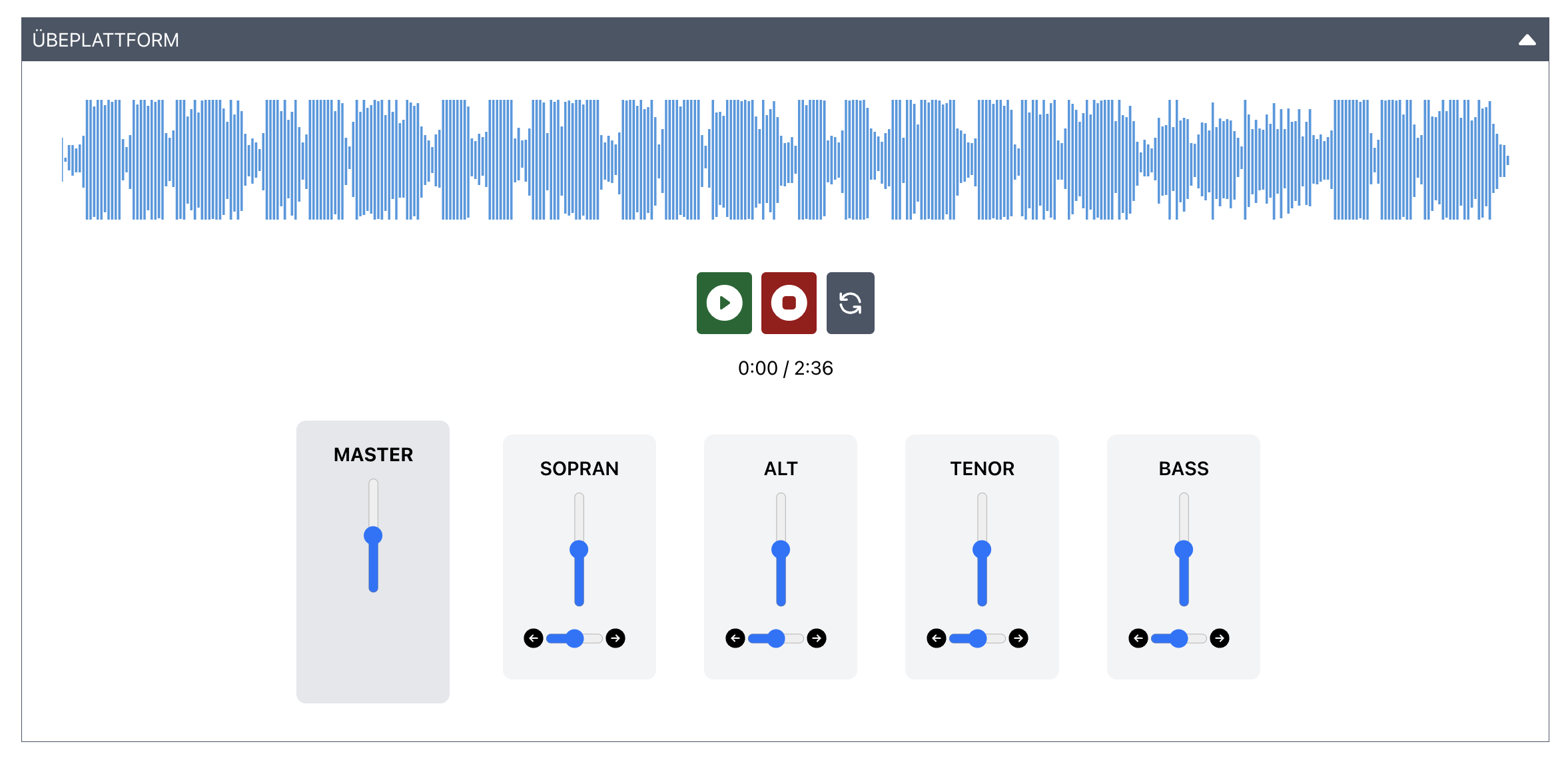 Übeplattform Screenshot