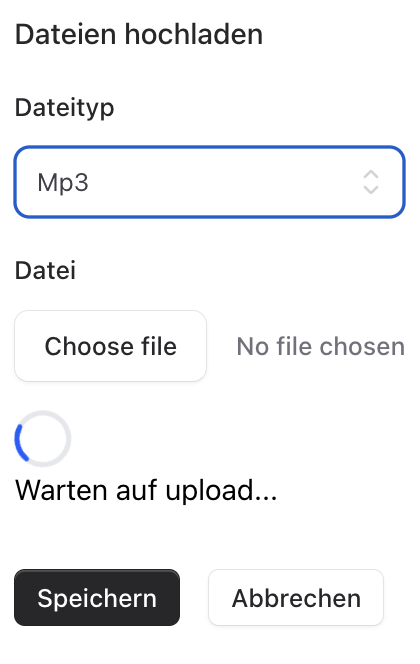 Song hinzufügen Screenshot